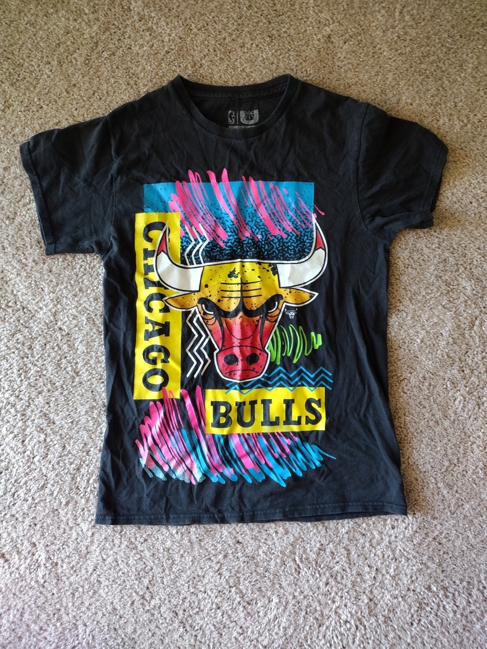 Men's S Chicago Bulls Vintage Graphic